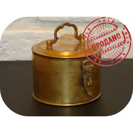 Латунная коробочка с крышкой. Литва