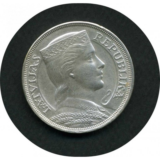 5 Латов, Серебро, Литва, 1929