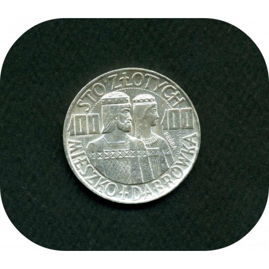 100 злотых, Серебро, Польша, 1966 год