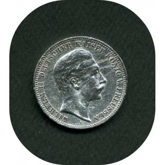 3 Марки, Серебро. Пруссия, 1909 г.