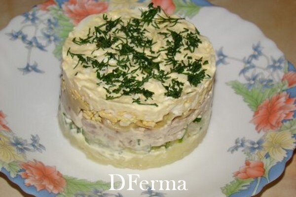 Куриный слоеный