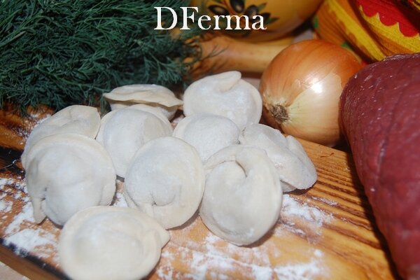 Пельмени из говядины ручной лепки