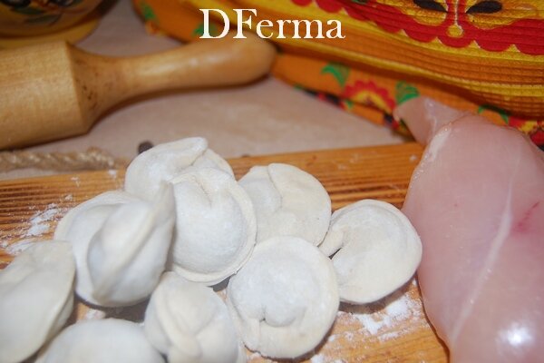 Пельмени с курицей