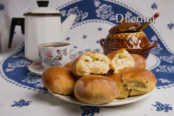 Пирожки с рисом и яйцом