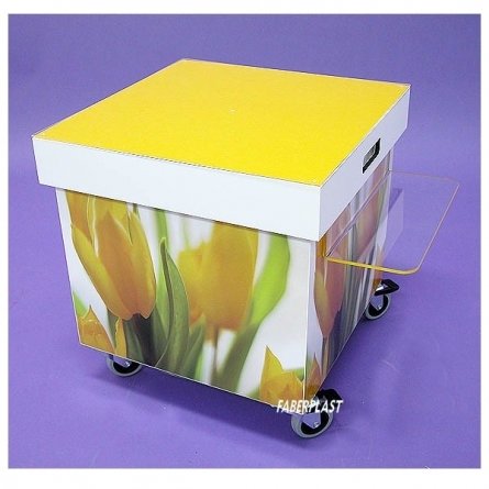 Acrylic Plexiglas cart BOXY