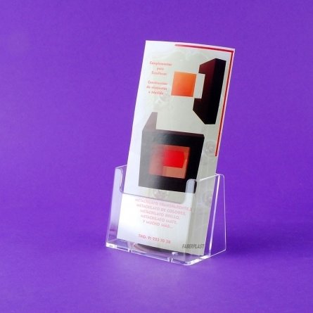Acrylic Brochure Holder DESK 1/3 A4 VERTICAL