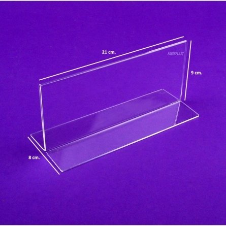 Acrylic Perspex leaflet display STRAIGHT BASE Economy