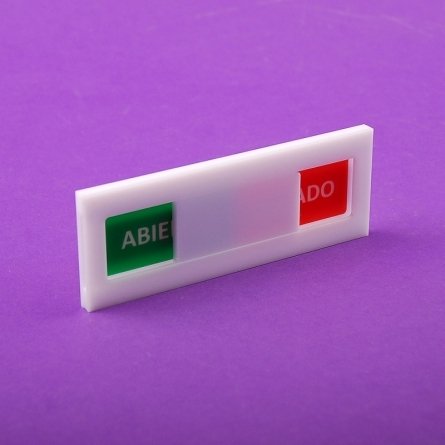 Acrylic Plexiglas Sign OPEN or CLOSED