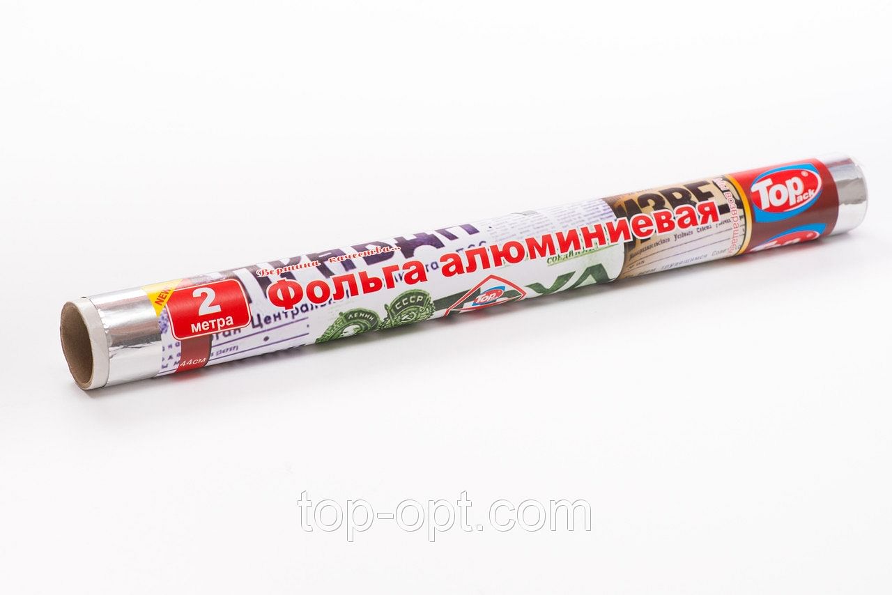 Фольга алюминиевая 44см/2м cуперплотная Top pack Professional