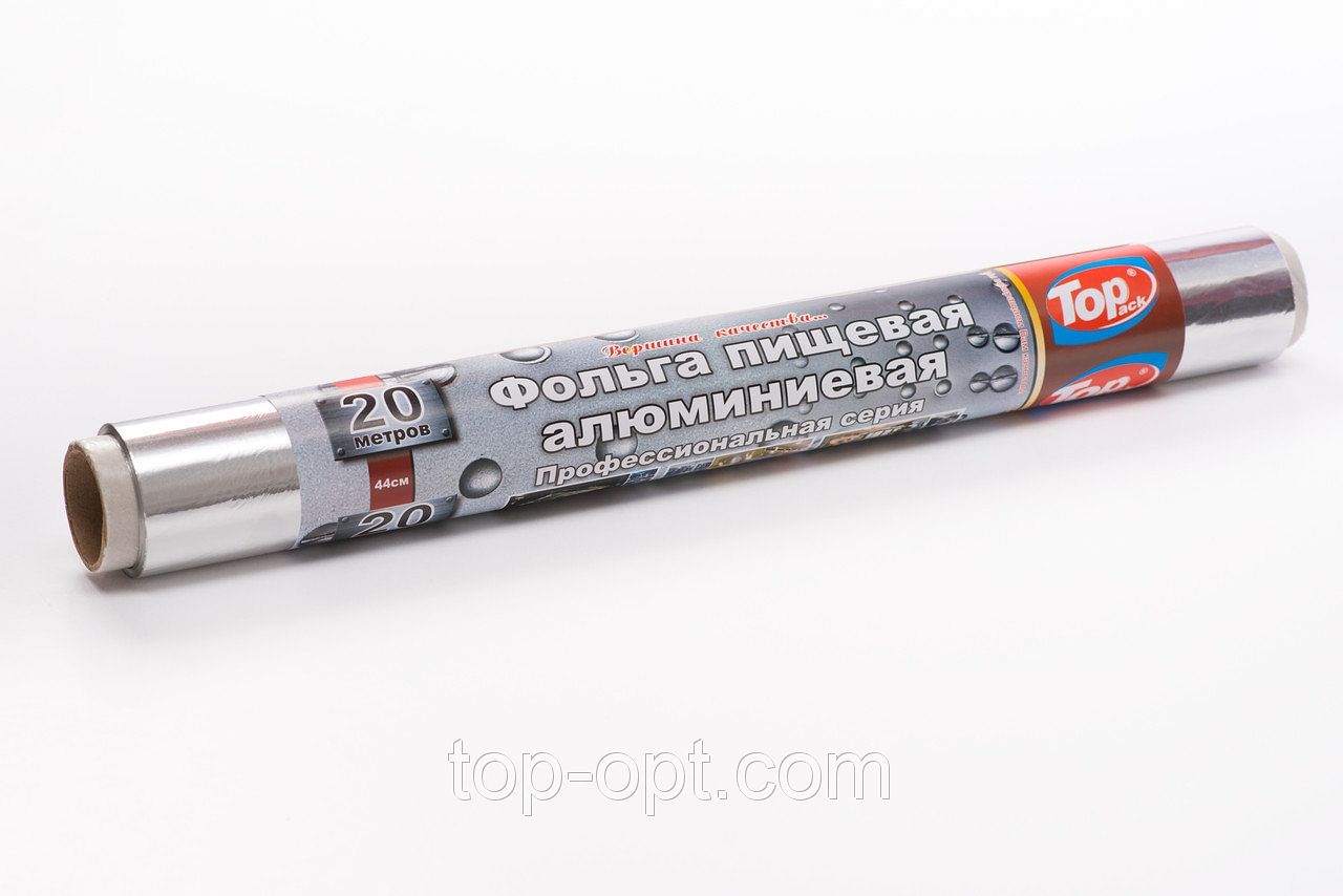 Фольга алюминиевая 44см/20м cуперплотная Top pack Professional