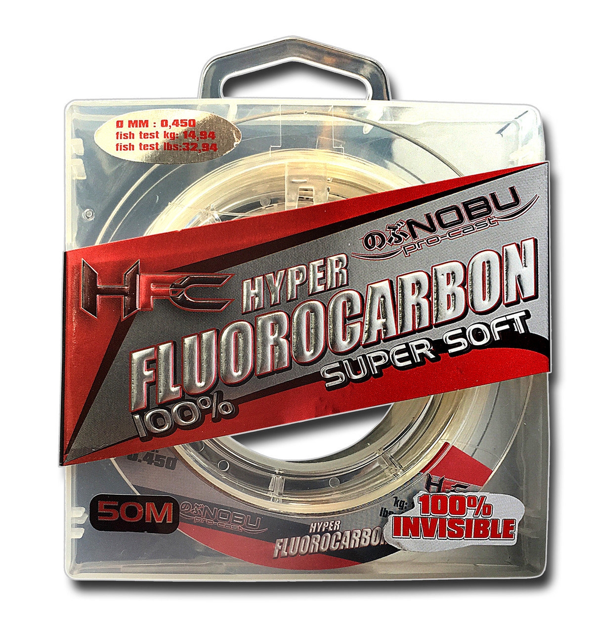 Флюорокарбон Lineaeffe FF NOBU HFC 0.400мм 50м. FishTest-13,28кг (прозрач.) Made in Japan 