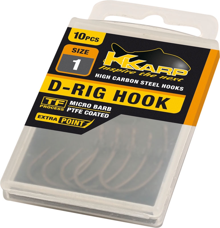 Крючок карповый Trabucco D-Rig 2