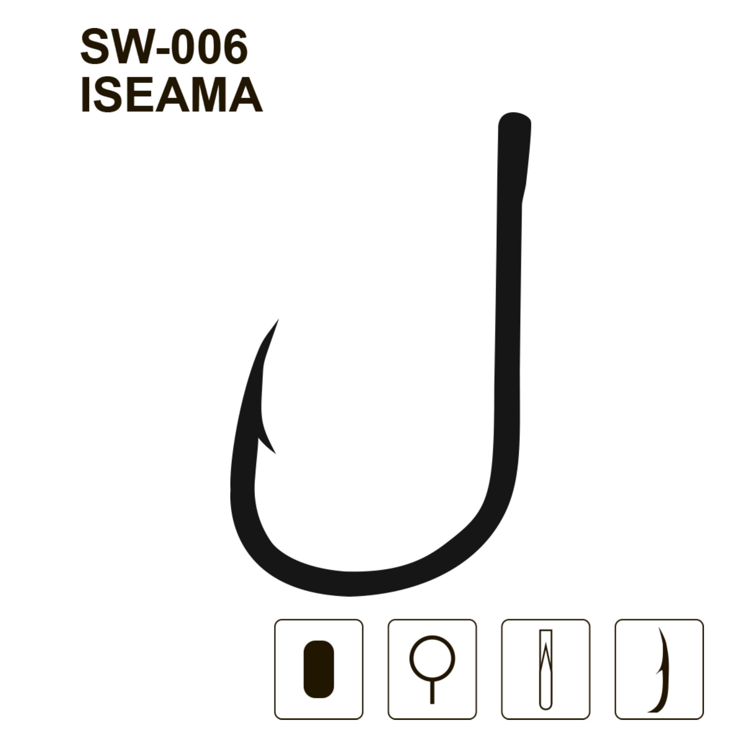 Крючки MiniMax  Iseama SW-006 # 2 BLN 10шт. ring