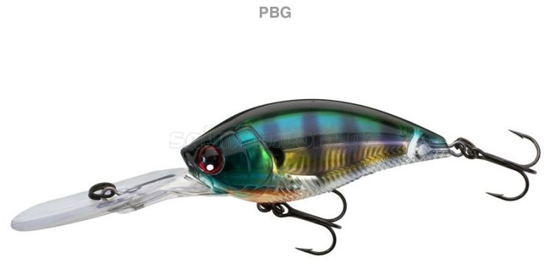 Воблер YO-ZURI  R1108 3DB Deep Crank (F) 70mm  PBG