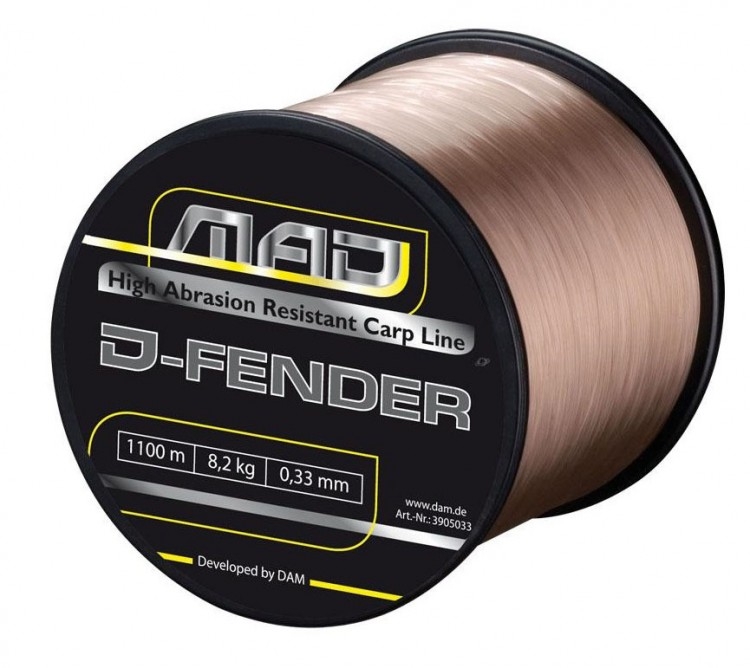 Леска DAM MAD D-Fender Carp Line  1600м 0,28мм  5,5кг 