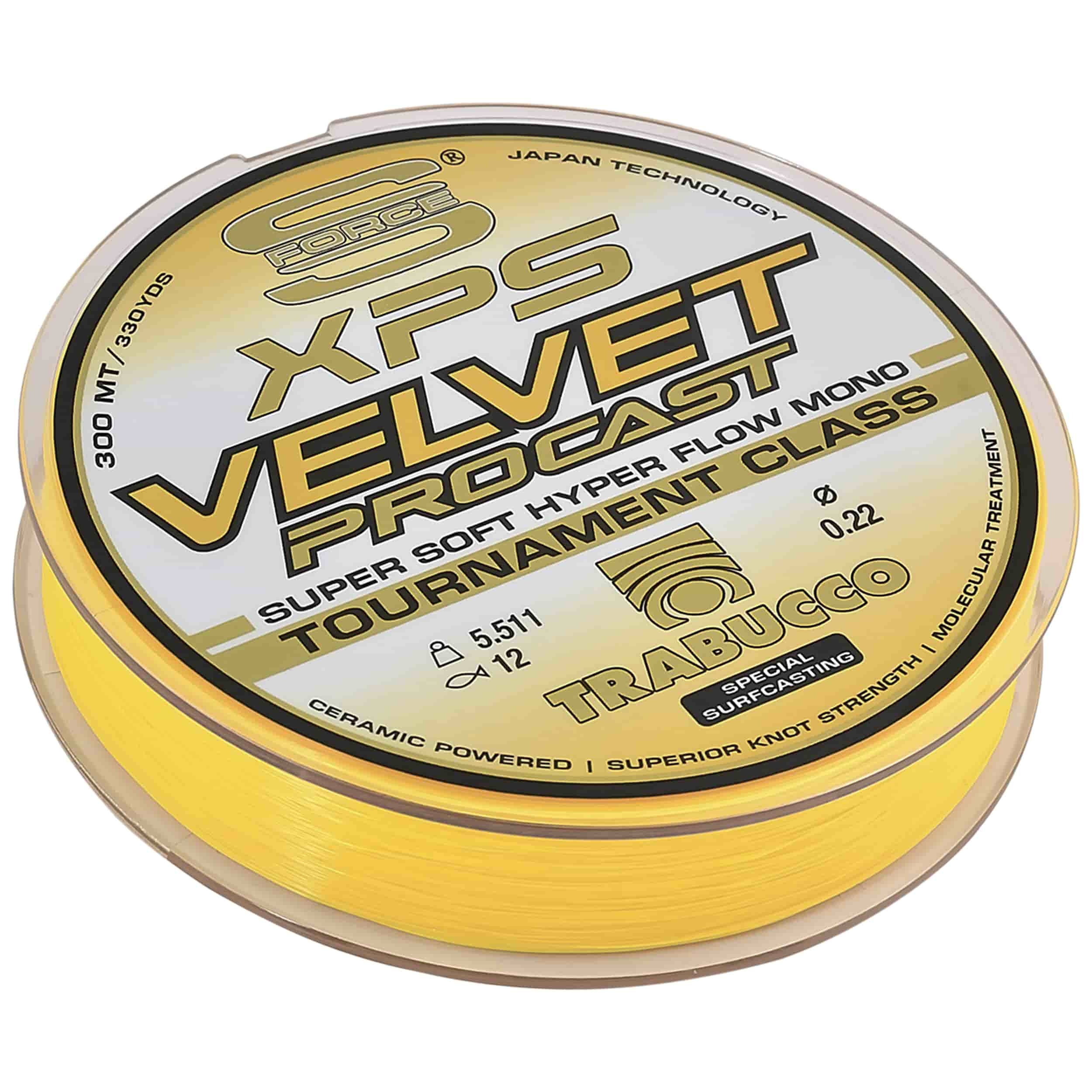 Леска Trabucco S-FORCE XPS Velvet PRO Cast 300 м 0.22