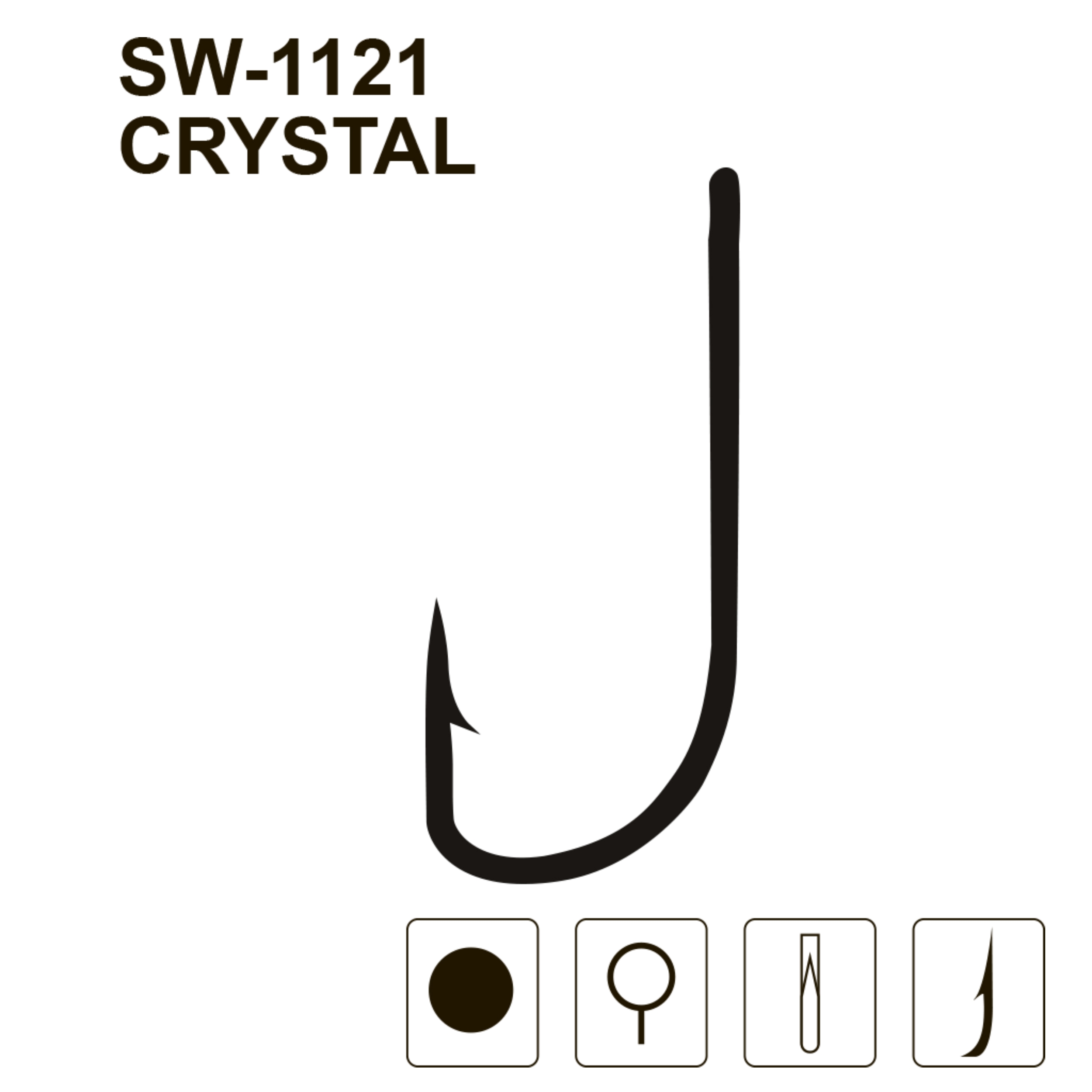 Крючки MiniMax Crystal SW-1121 # 6 BLN 10шт. ring