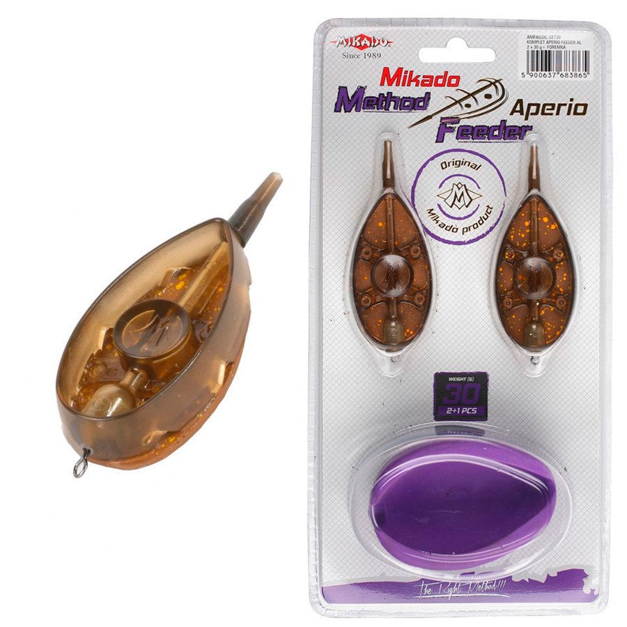 Набор кормушек Mikado Method-Feeder Aperio Set XL 2+1 с формой для наполнения 2х30гр 