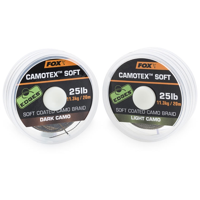 Поводковый материал Fox Edges Camotex Soft Light Camo 15lb 20m