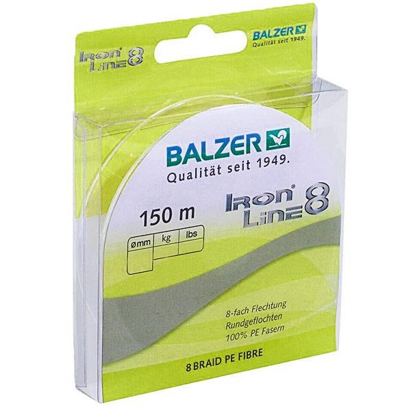 Шнур Balzer Iron Line 8x Yellow 150м 0.10мм 8,1кг (желтый)