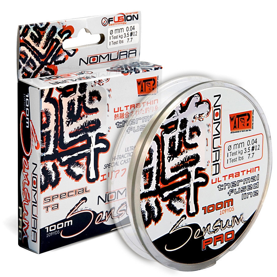 Шнур Nomura Sensum PRO Ultrathin 100м(109yds) 0.08мм 5.4кг цвет-translucent white (полупр.белый) 