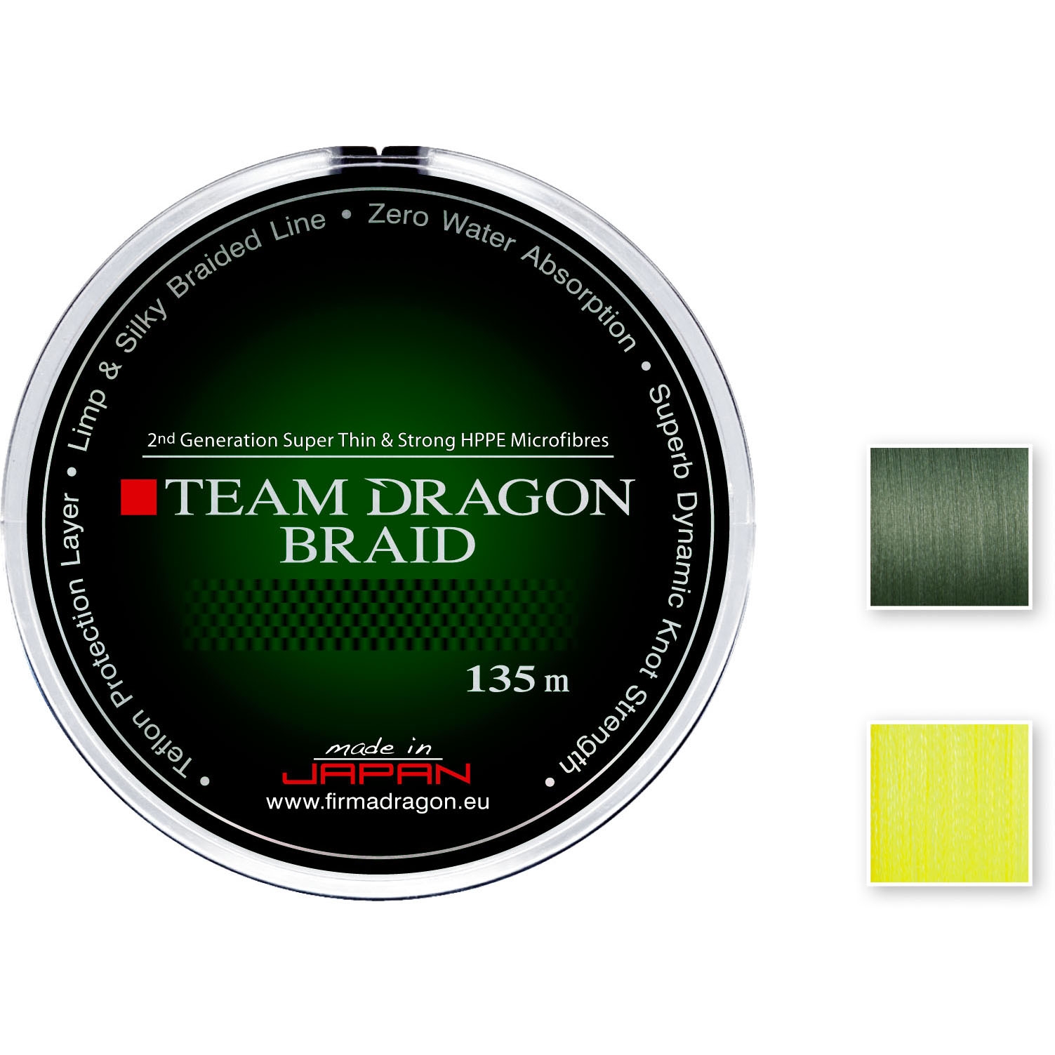 Шнур TEAM DRAGON / Torey 135m 0.10mm/7.90kg/тзелен