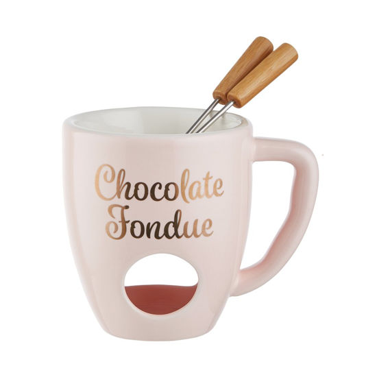 Фондю зі столовими приборами для шоколаду CHOCOLATE FONDUE 13.5х10х11 см. O:10 см. H:13.5 см. L:11 см. 10225381