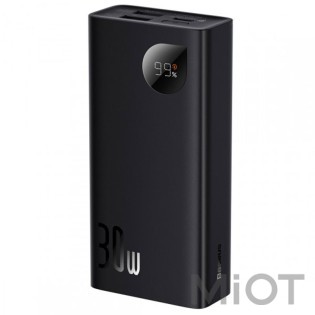Зовнішній акумулятор (Power Bank) Baseus Adaman Metal Digital Display 10000 mAh 30W Black (PPAD040101/PPADM2-10)
