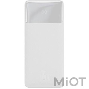 Зовнішній акумулятор (Power Bank) Baseus Bipow Digital Display 15W 20000mAh White (PPDML-J02/PPBD20)