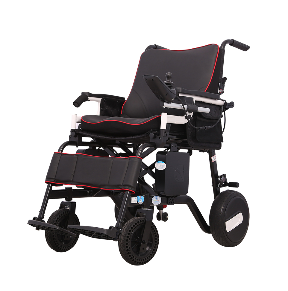 Легкая складная электроколяска для инвалидов MIRID D6030 (Батарея емкость 10Ач)