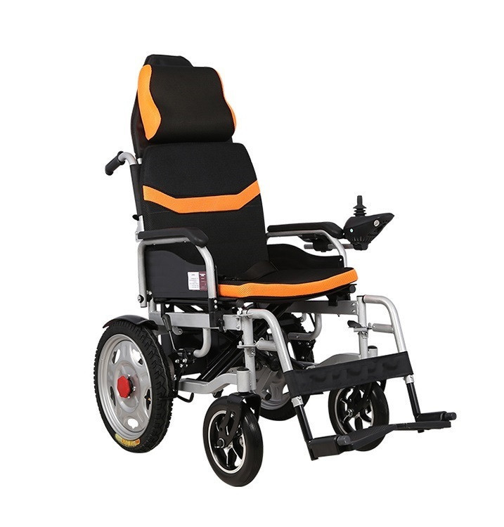 Складная инвалидная электроколяска MIRID D6036A (съемный подголовник)