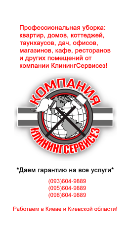 Уборка квартир Вышгород – КлинингСервисез